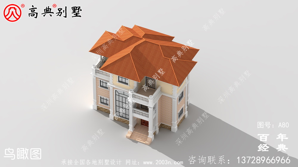 新農(nóng)村三樓帶陽臺(tái)的別墅設(shè)計(jì)圖_農(nóng)村自建設(shè)計(jì)圖