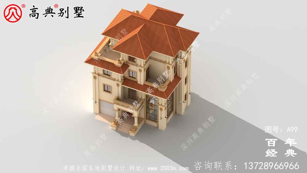 農(nóng)村四層帶陽臺車庫小別墅設(shè)計圖_農(nóng)村自建住宅設(shè)計圖
