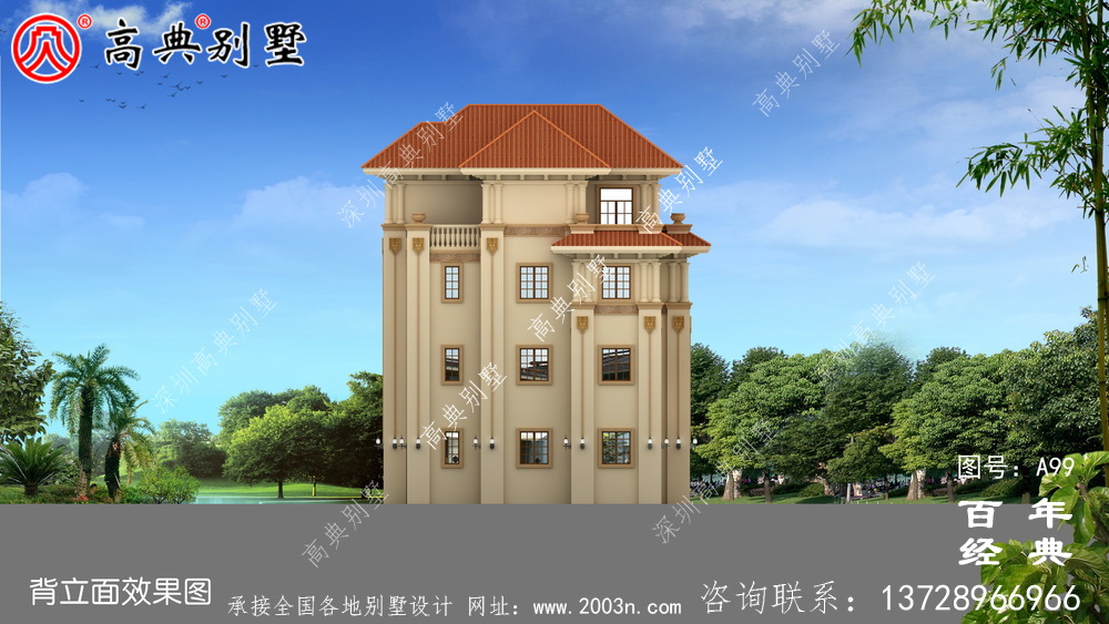 農(nóng)村四層帶陽臺車庫小別墅設(shè)計圖_農(nóng)村自建住宅設(shè)計圖