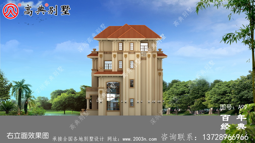 農(nóng)村四層帶陽臺車庫小別墅設(shè)計圖_農(nóng)村自建住宅設(shè)計圖