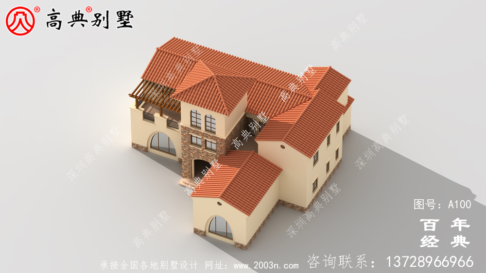 三層框架結構農村別墅設計施工圖_農村住宅設計圖