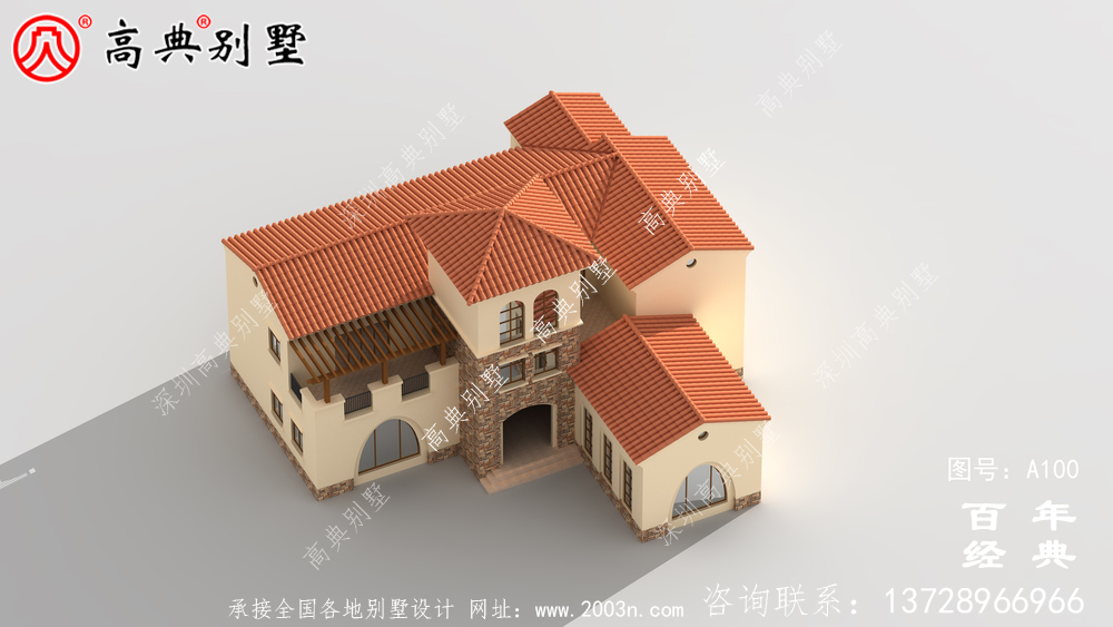 三層框架結構農村別墅設計施工圖_農村住宅設計圖