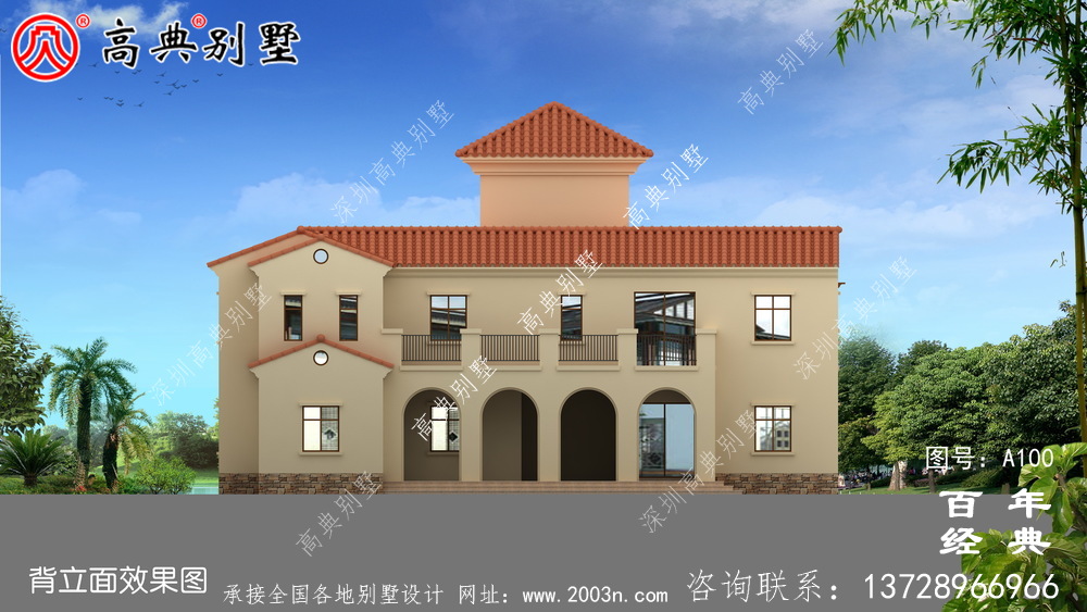 三層框架結構農村別墅設計施工圖_農村住宅設計圖