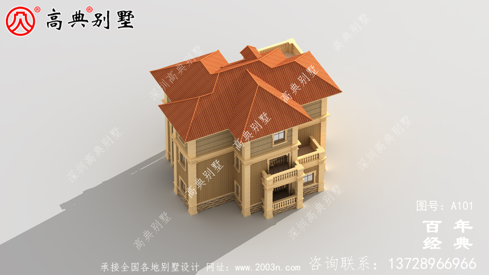 簡單實用的三層農村自建住宅設計圖紙_農村住宅設計圖紙