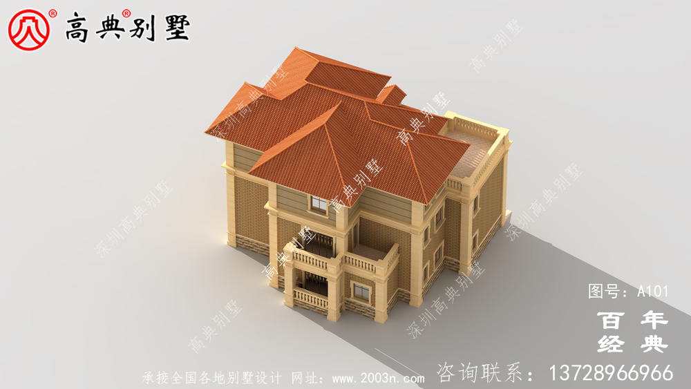 簡單實用的三層農村自建住宅設計圖紙_農村住宅設計圖紙