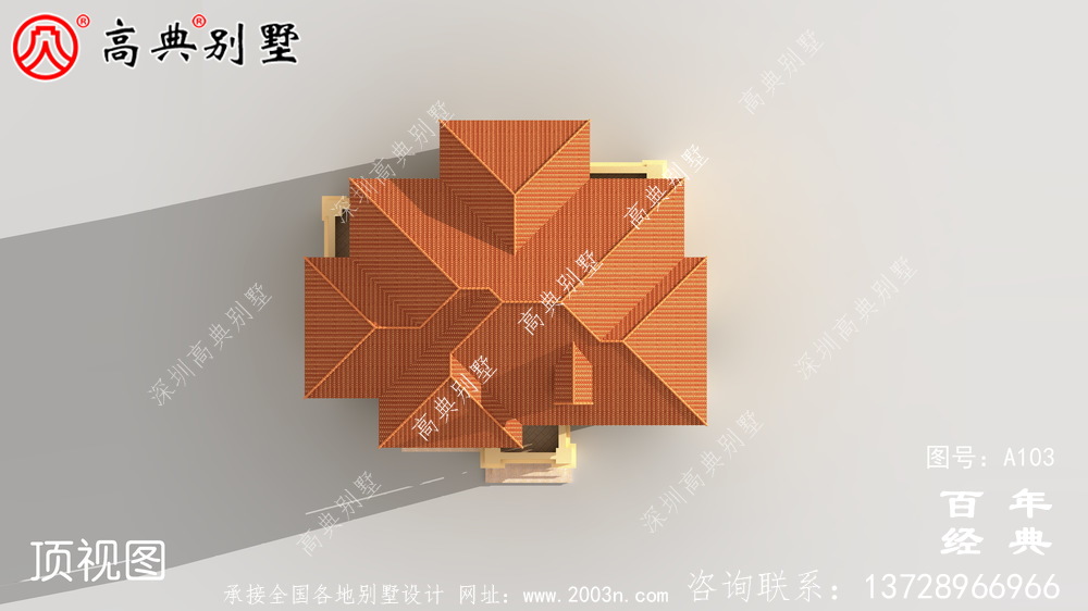新農村三層小別墅自建房圖紙_農村房屋設計圖紙