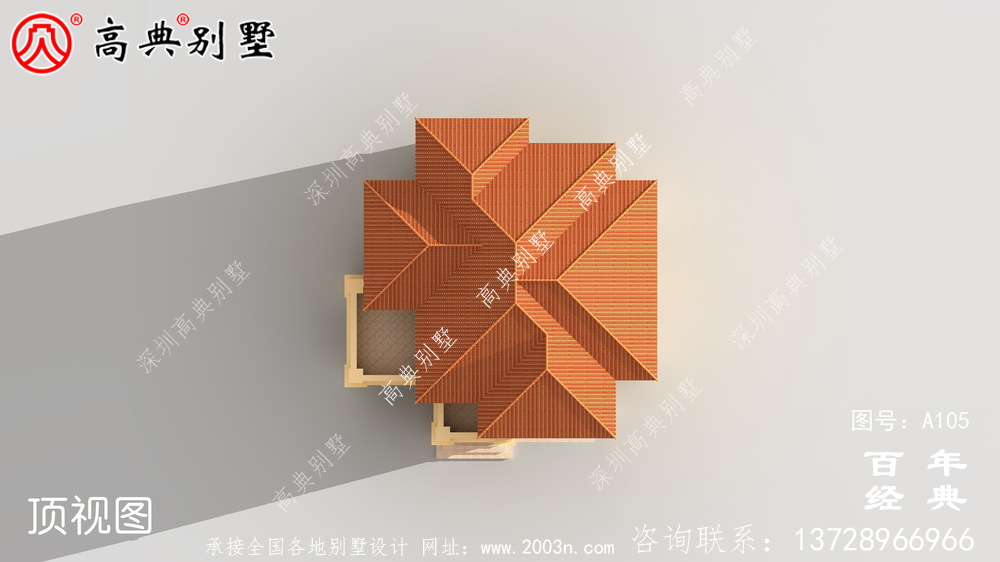鄉村三層帶車庫樓房別墅設計圖紙_三層別墅施工圖設計