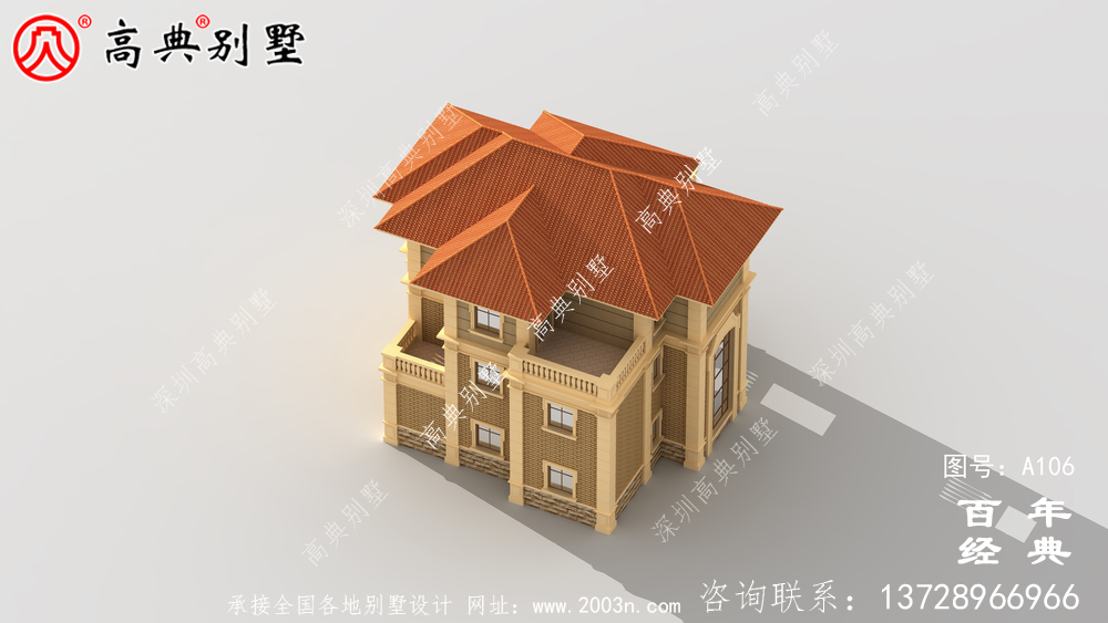 新農村三層自建房設計圖紙_農村住宅設計圖紙