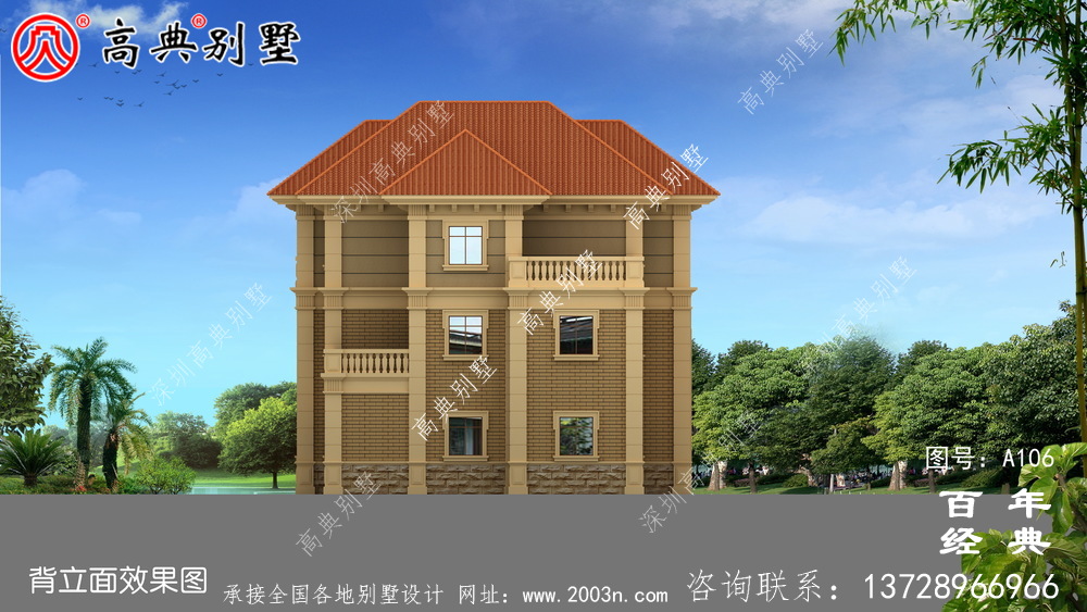 新農村三層自建房設計圖紙_農村住宅設計圖紙