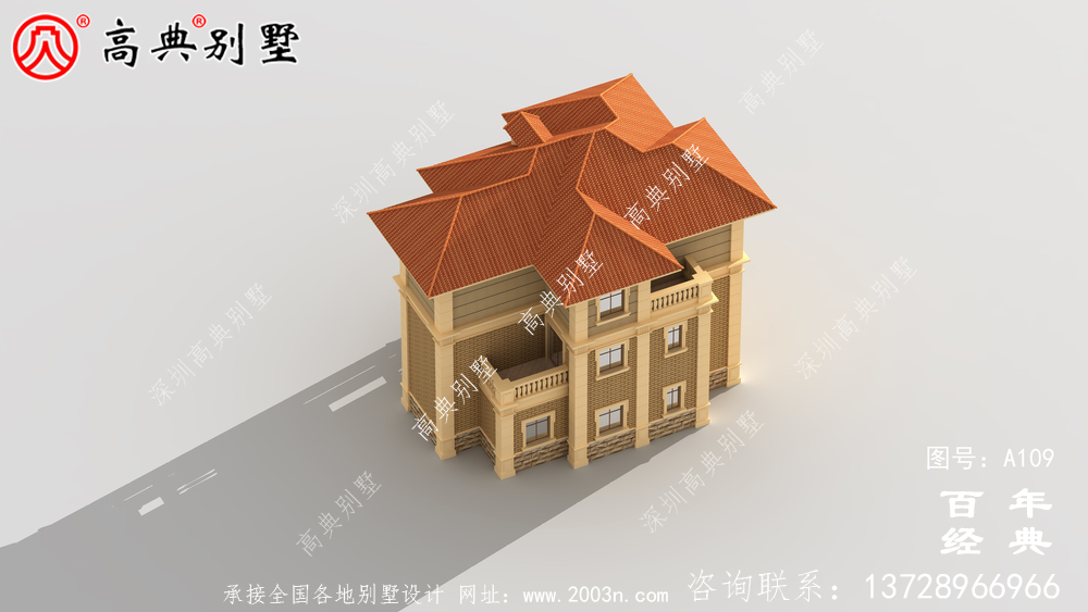 好用的三層帶車庫別墅設計圖紙及設計效果圖_三層別墅設計圖紙