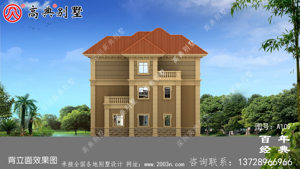 好用的三層帶車庫別墅設計圖紙及設計效果圖_三層別墅設計圖紙
