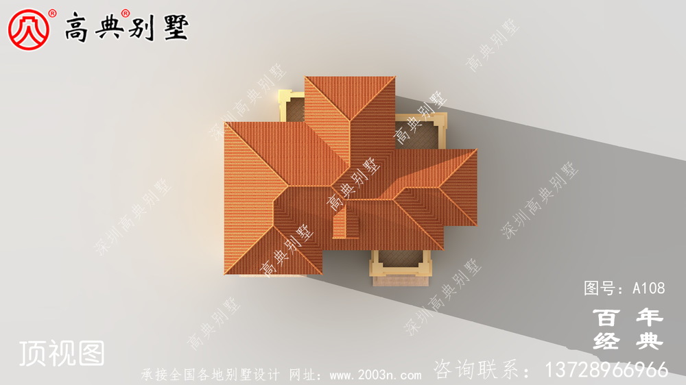 新農村三層帶露臺別墅設計圖紙_農村別墅設計圖