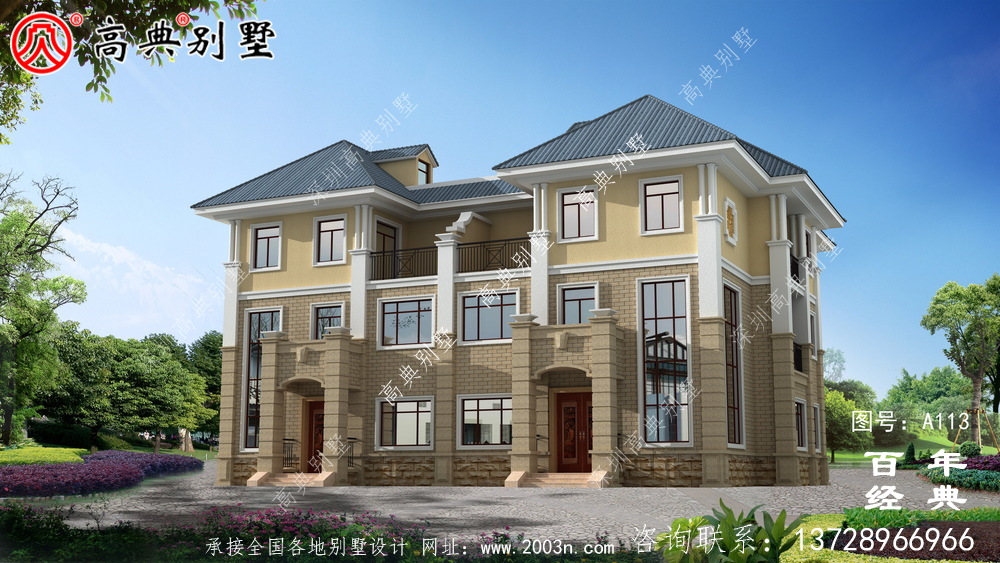 新農(nóng)村三層雙拼別墅設(shè)計(jì)圖紙_農(nóng)村自建設(shè)計(jì)圖紙