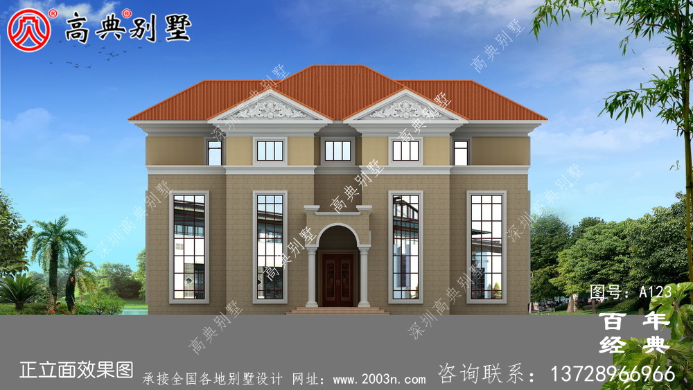 漂亮的三層別墅全套施工圖紙_三層別墅設計圖紙