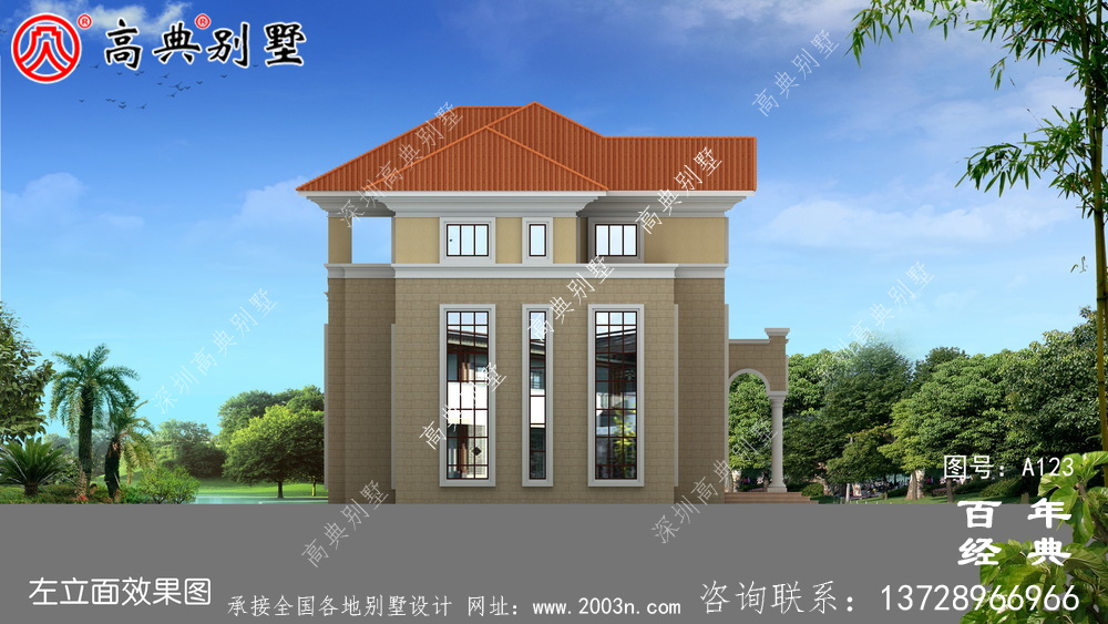 漂亮的三層別墅全套施工圖紙_三層別墅設計圖紙