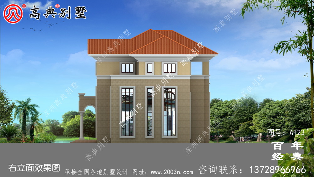 漂亮的三層別墅全套施工圖紙_三層別墅設計圖紙