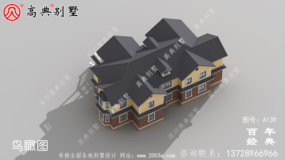 大氣豪華的兩層歐式別墅設(shè)計施工圖紙_兩層別墅設(shè)計圖紙