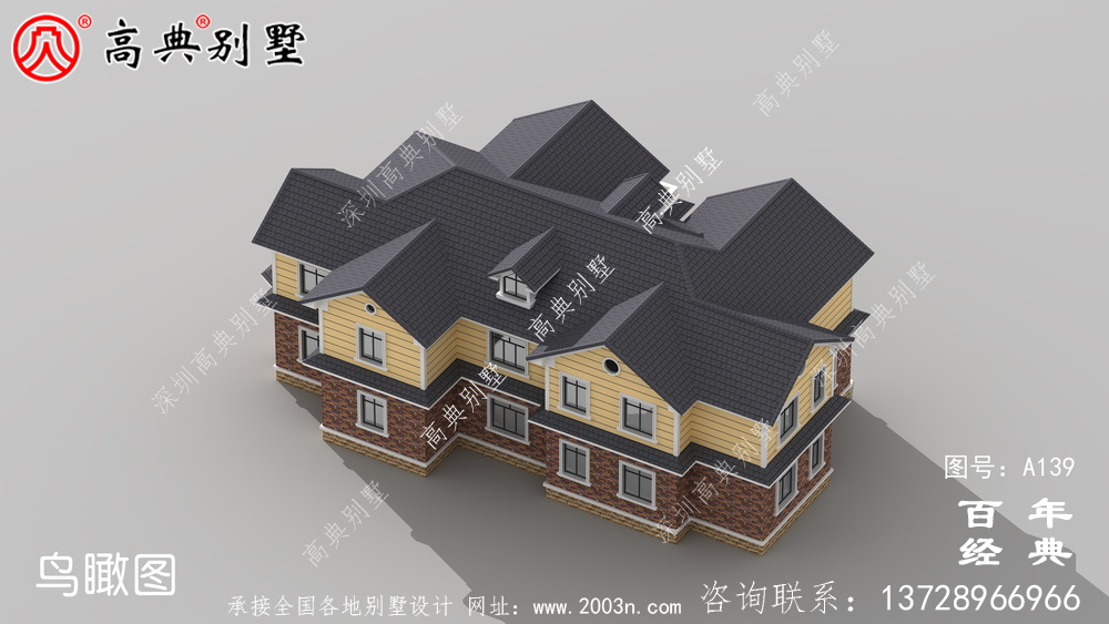 大氣豪華的兩層歐式別墅設(shè)計施工圖紙_兩層別墅設(shè)計圖紙