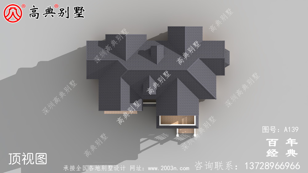 大氣豪華的兩層歐式別墅設(shè)計施工圖紙_兩層別墅設(shè)計圖紙