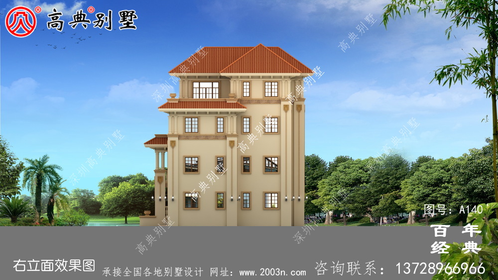四層帶陽臺(tái)車庫鄉(xiāng)村別墅設(shè)計(jì)圖紙_四層別墅設(shè)計(jì)圖紙