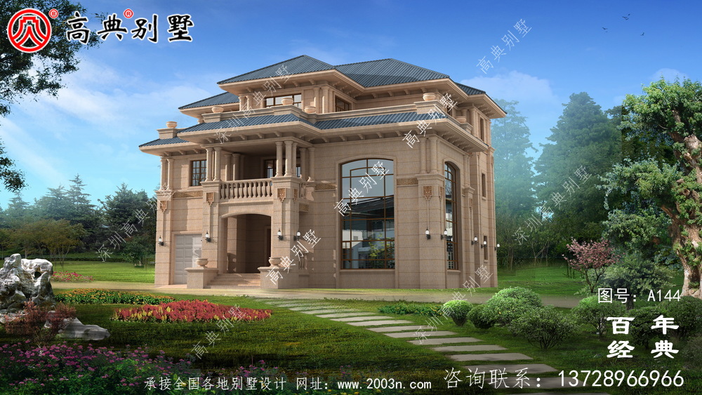 歐式豪華三層帶陽臺車庫小別墅設計圖_房屋住宅設計圖 歐式豪華三層帶陽臺車庫小別墅設計圖_房屋住宅設計圖