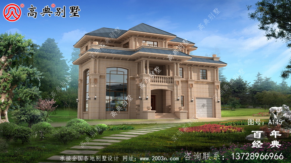 農村三層帶陽臺小別墅設計圖_農村自建住宅設計圖 農村三層帶陽臺小別墅設計圖_農村自建住宅設計圖