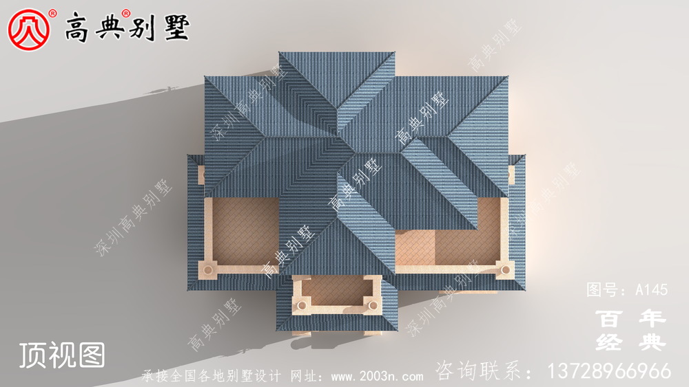 農村三層帶陽臺小別墅設計圖_農村自建住宅設計圖