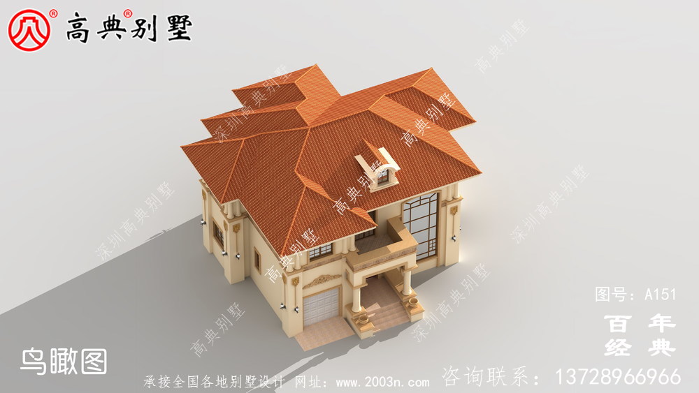 帶露臺的兩層別墅全套圖紙_兩層別墅設(shè)計(jì)圖