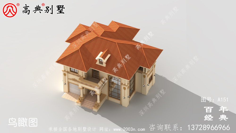 帶露臺的兩層別墅全套圖紙_兩層別墅設(shè)計(jì)圖