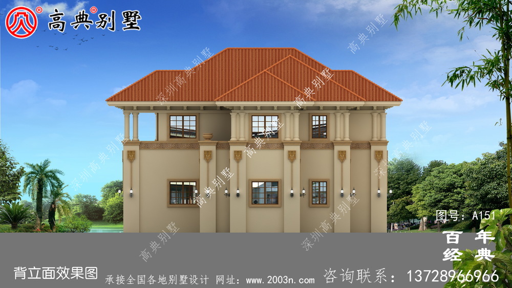 帶露臺的兩層別墅全套圖紙_兩層別墅設(shè)計(jì)圖