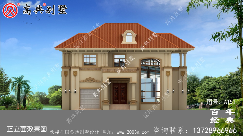 帶露臺的兩層別墅全套圖紙_兩層別墅設(shè)計(jì)圖