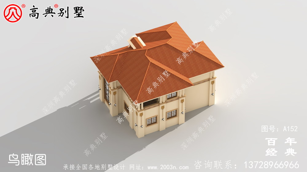 新農村建設兩層帶陽臺小別墅設計圖紙_鄉村自建房設計圖