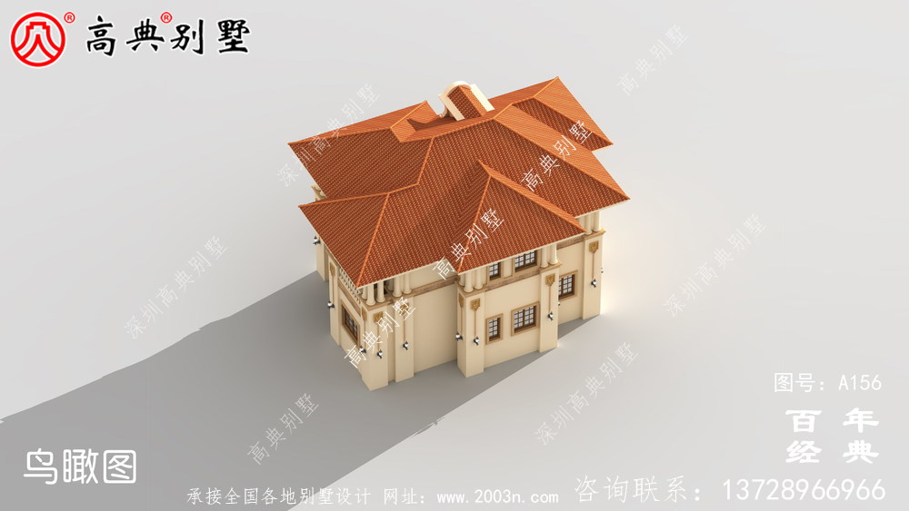 大氣兩層帶陽臺(tái)歐式別墅設(shè)計(jì)圖及效果圖 房屋設(shè)計(jì)退