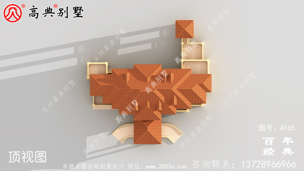 豪華大氣的三層獨棟小別墅設計圖紙及效果圖 房屋設計圖