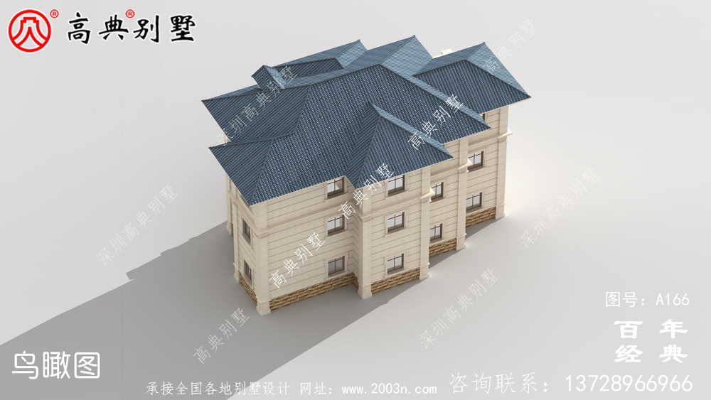 三層帶露臺車庫農村小別墅設計圖_經濟型別墅,農村房屋設計圖