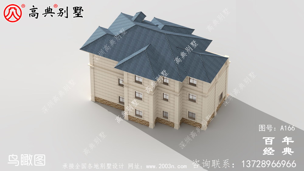 三層帶露臺車庫農村小別墅設計圖_經濟型別墅,農村房屋設計圖