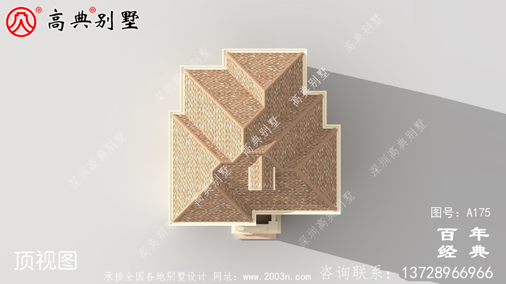 漂亮實用的二層農村別墅效果圖及施工圖_農村自建房屋設計圖