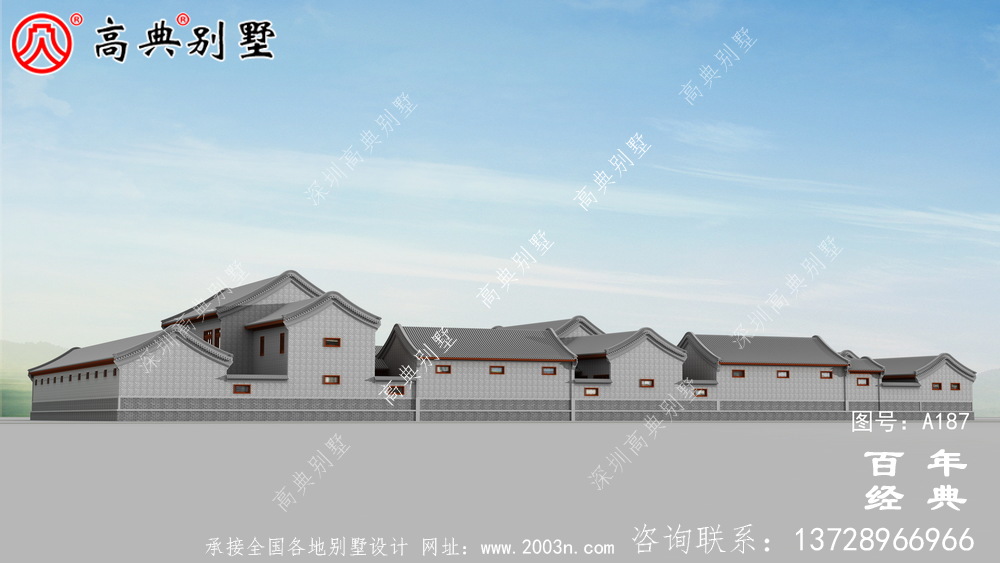 兩層四合院別墅設(shè)計(jì)施工圖及效果圖_兩層別墅設(shè)計(jì)圖紙
