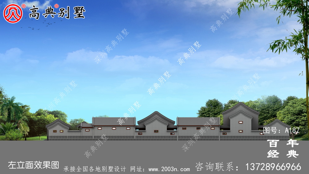 兩層四合院別墅設(shè)計(jì)施工圖及效果圖_兩層別墅設(shè)計(jì)圖紙