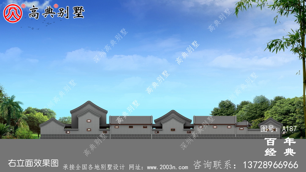 兩層四合院別墅設(shè)計(jì)施工圖及效果圖_兩層別墅設(shè)計(jì)圖紙
