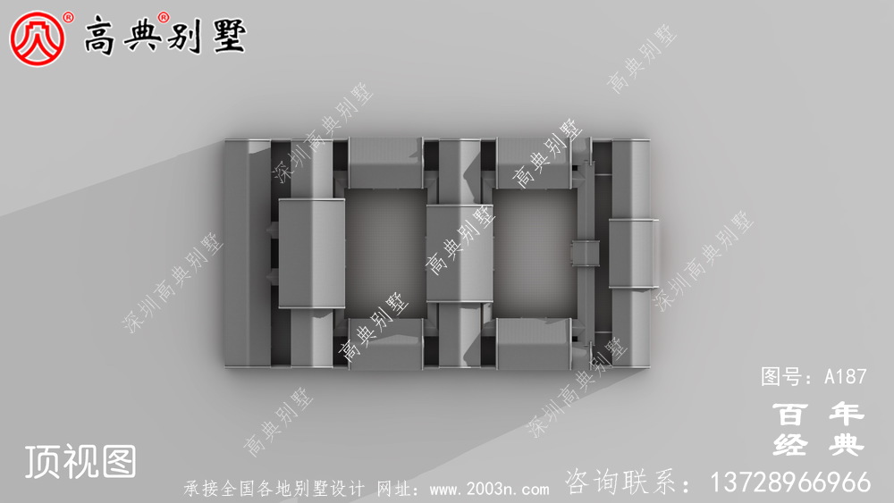 兩層四合院別墅設(shè)計(jì)施工圖及效果圖_兩層別墅設(shè)計(jì)圖紙