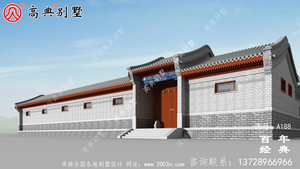 新中式別墅圖紙及效果圖_農村別墅設計