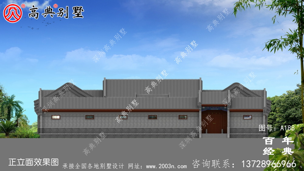 新中式別墅圖紙及效果圖_農村別墅設計