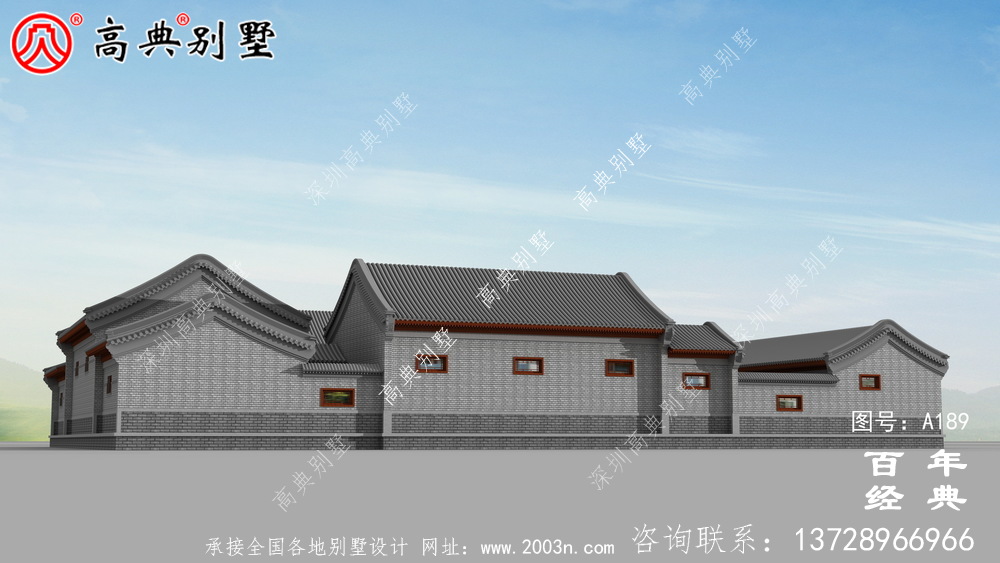 大氣中華風別墅效果圖與施工圖_ 別墅設計圖