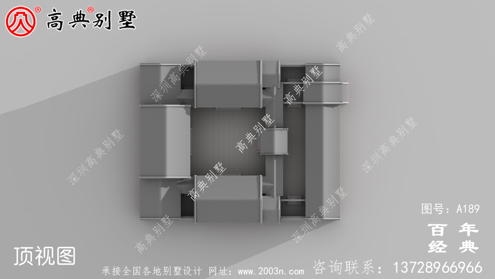 大氣中華風別墅效果圖與施工圖_ 別墅設計圖