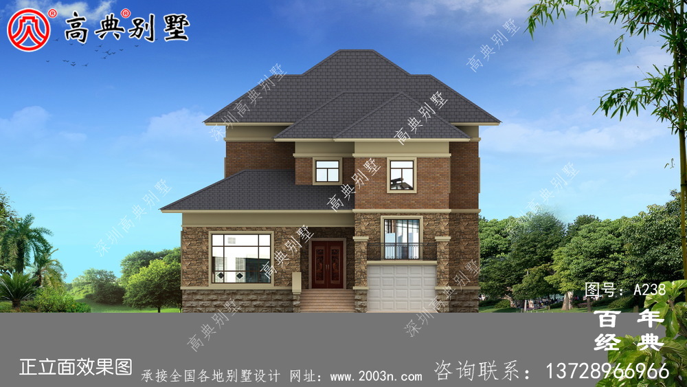 二樓小別墅簡易實用設計圖_農村住宅設計圖