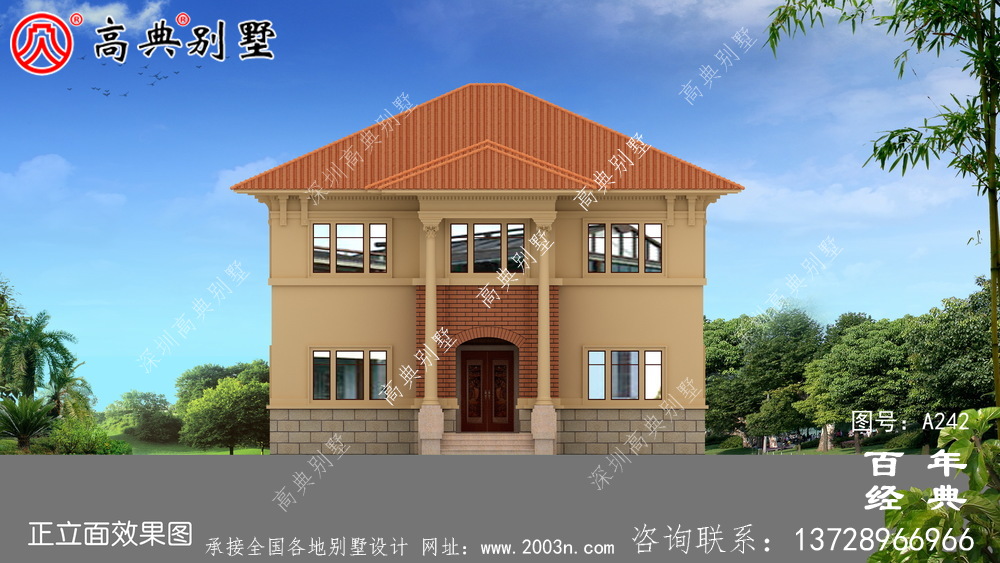 新農村實用二層小別墅設計圖紙_農村房屋設計圖紙