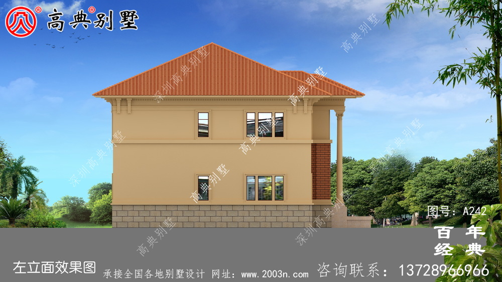 新農村實用二層小別墅設計圖紙_農村房屋設計圖紙