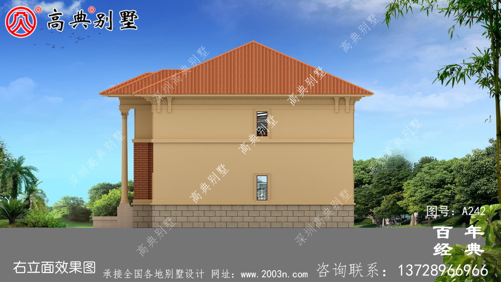 新農村實用二層小別墅設計圖紙_農村房屋設計圖紙