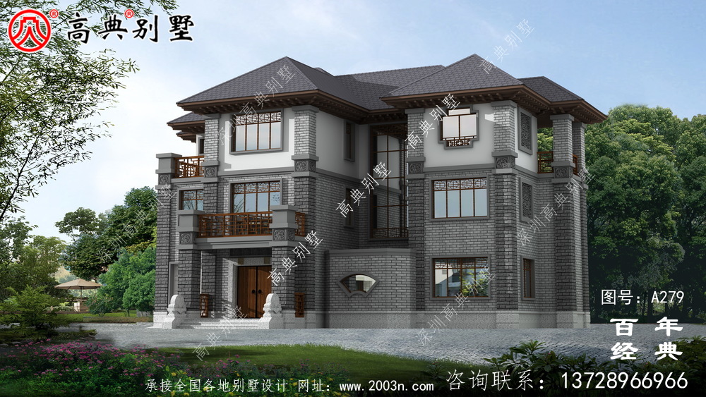 農(nóng)村三層帶車庫(kù)自建房設(shè)計(jì)施工圖紙_農(nóng)村房屋設(shè)計(jì)圖